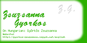 zsuzsanna gyorkos business card