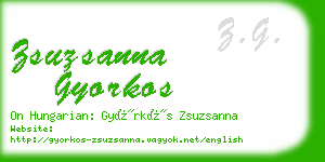 zsuzsanna gyorkos business card